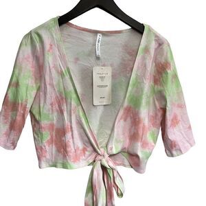 NWT Fabletics Laila Wrap Top Womens size large